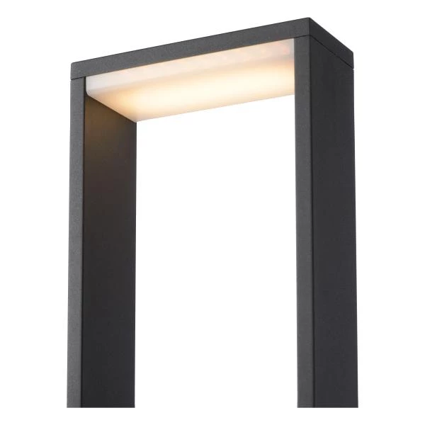 Lucide GOA - Bollard light - LED - 1x10W 3000K - IP54 - Anthracite - detail 3